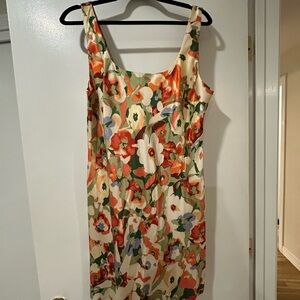 Floral Sleeveless Dress - Multicolor